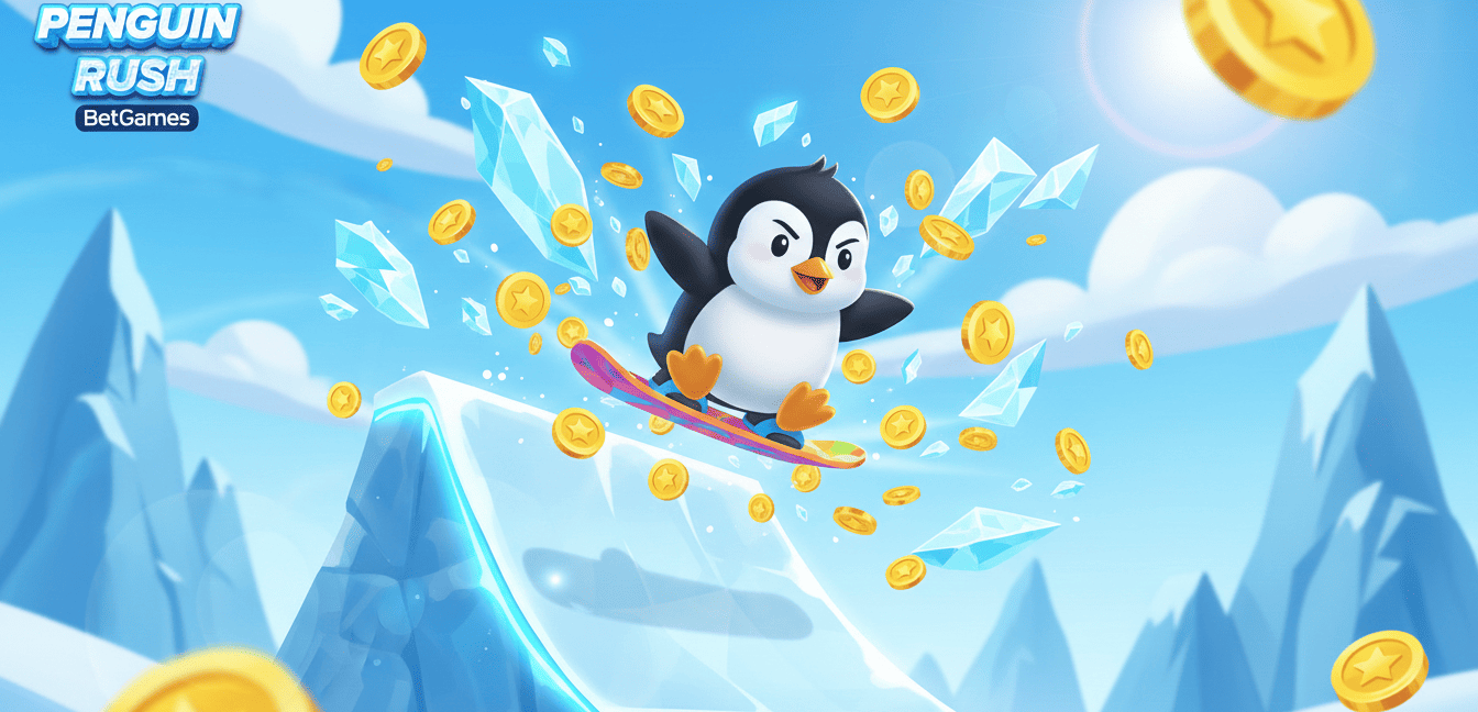 Penguin Rush en 1win