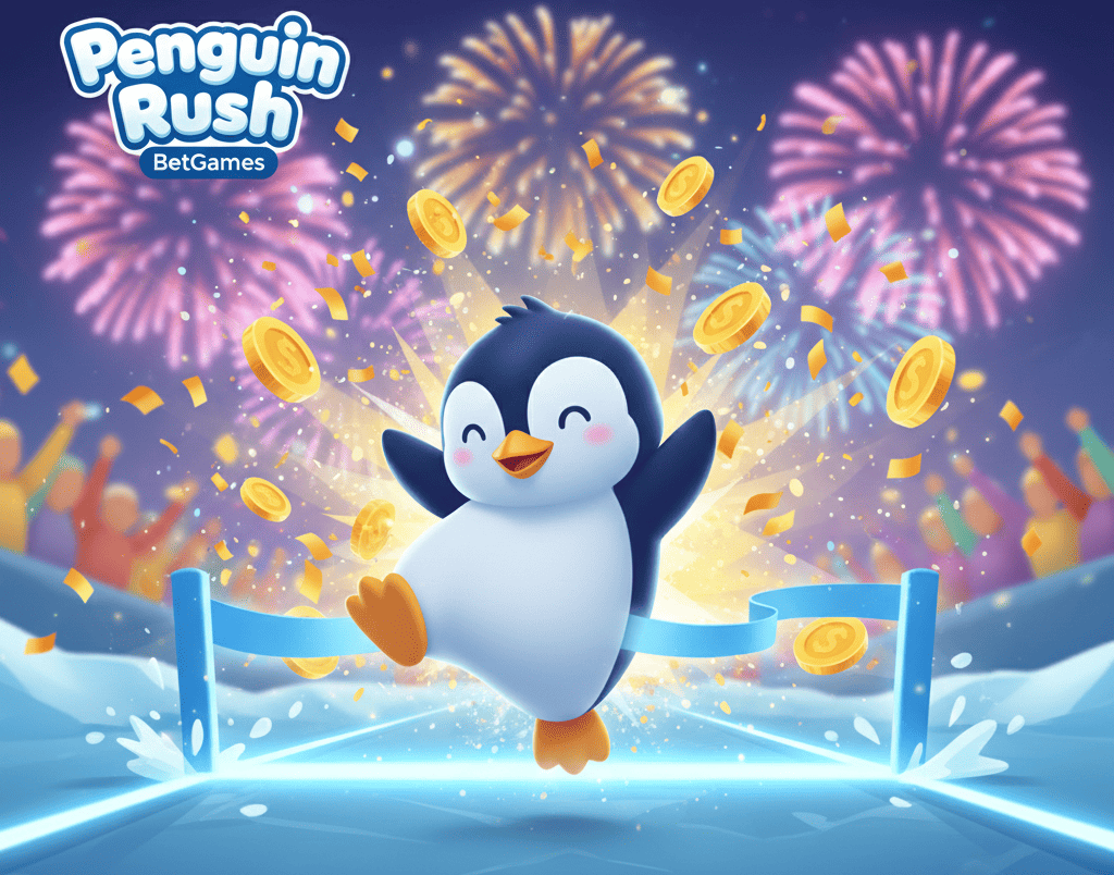 Penguin Rush en 1win